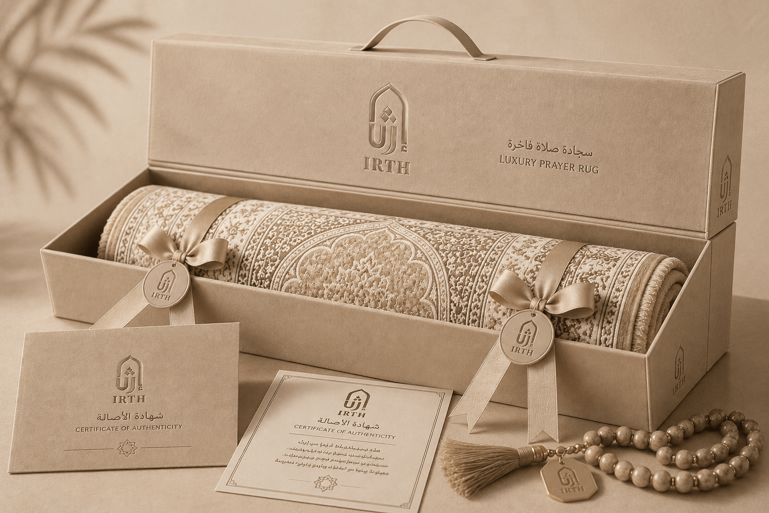 سجادة صلاة فاخرة — Luxury Prayer Rug - IRTH HOUSE - بيت الإرث العربي